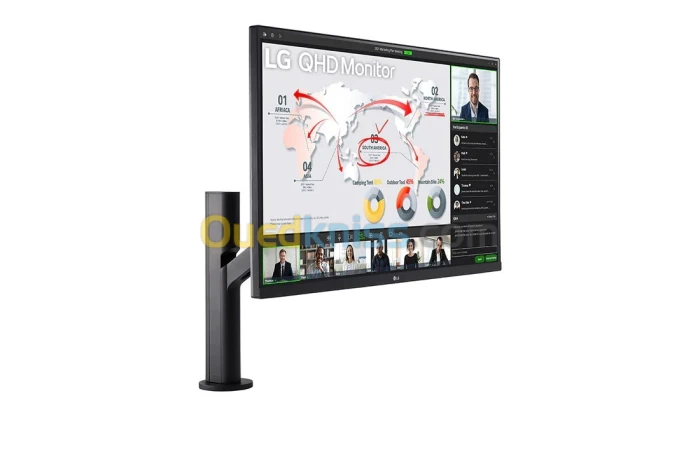 ECRAN LG 32" 32QP880-B ERGOLINE QHD IPS 2K ROTATIF