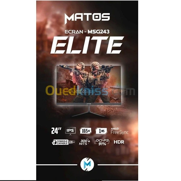 MONITEUR MATOS MSG243 ELITE 24" 165HZ IPS