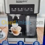 Sonashi Cafetière expresso 15 Bars, Capacité 1350W SCM-4975