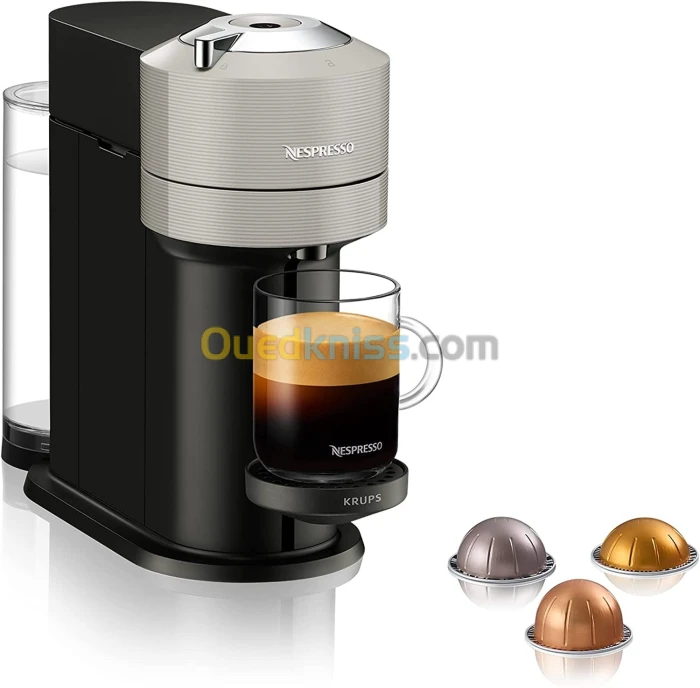Machine A Café expresso Krups Vertuo Next gris clair , 1,1L, GCV1