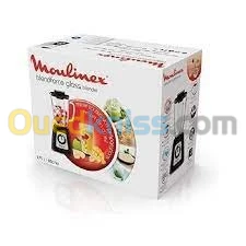 Blender en verre MOULINEX BLENDFORCE LM430810 800W 1.7 noir خلاط زجاجي
