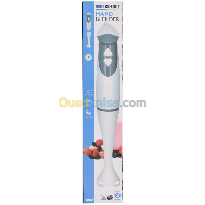Mixeur plongeur HOLLANDAIS Home Essentials 200W -T08  خلاط يدوي صنع في هولندا