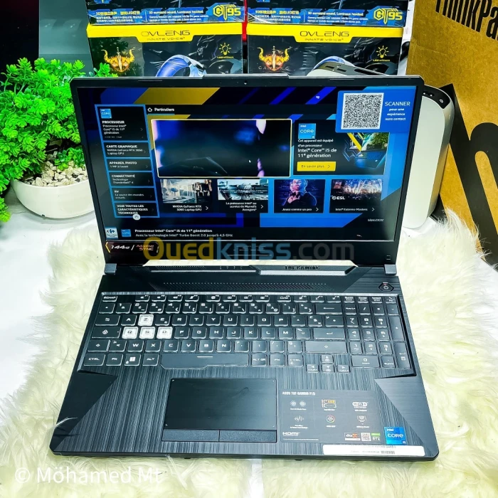 ASUS TUF GAMING F15 intel i5 -11400H 16 gb ddr4 512 gb ssd RTX 3060 15.6  pouce  144hz