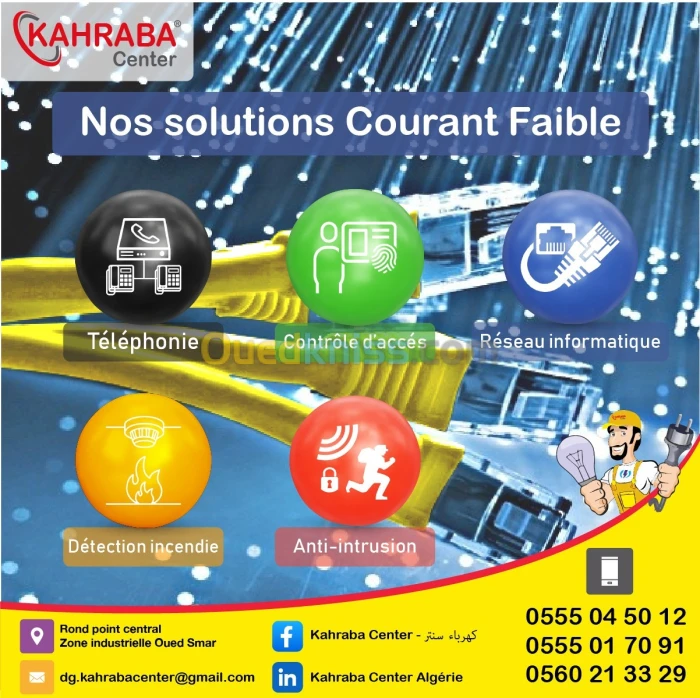 Solution Courant Faible Informatique, Réseau, Téléphonie