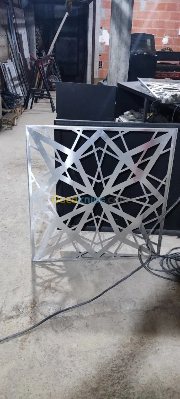 Découpage tôle plasma cnc قطع الحديد المشرابي ابواب ونوافذ