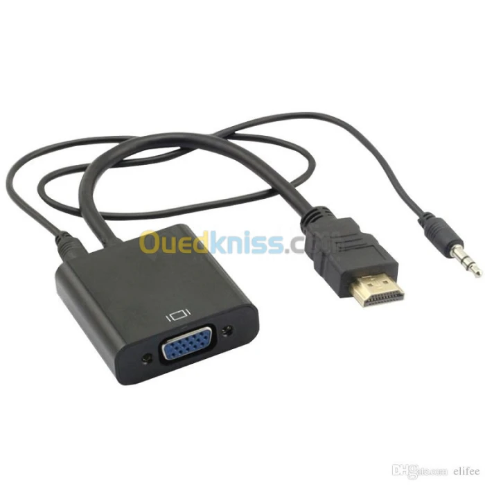 Adaptateur HDMI/VGA AVEC AUDIO