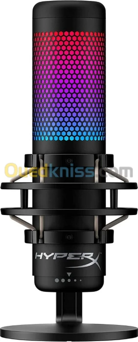 MICROPHONE HYPERX QUADCAST S RGB USB CONDENSER GAMING MICROPHONE FOR STREAMING / PODCASTING