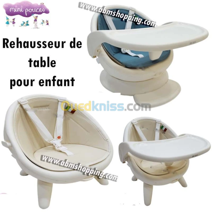 Rehausseur de table pour enfant  Mini pouce