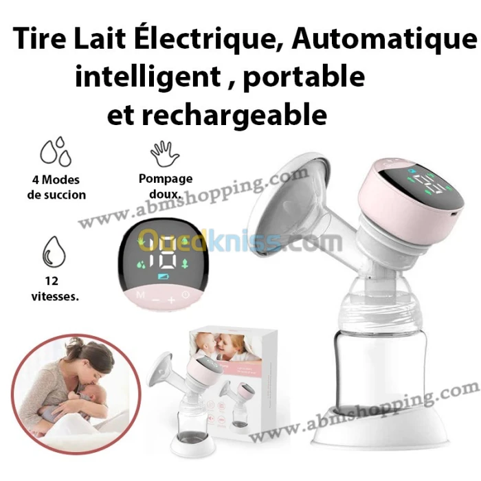 Tire lait Électrique Automatique, intelligent , portable et rechargeable