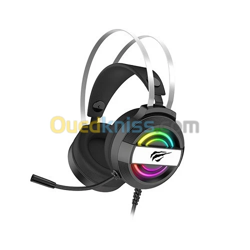 CASQUE HAVIT H2026d tête bande RVB-casque de jeu filaire casque 3.5mm avec microphone