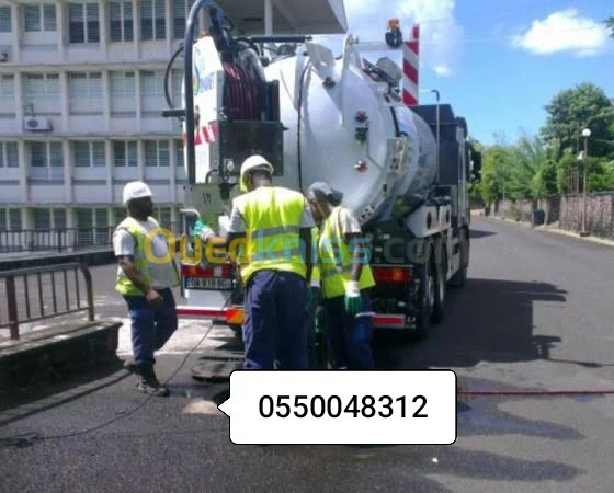 Camion vidange Débouchage canalisation تسريح المجاري و قنوات الصرف الصحي
