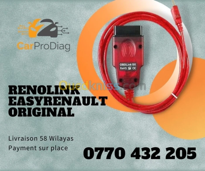 Renolink + EasyRenault OBDLink Original USA Programmateur Pour Renault Dacia Via OBD
