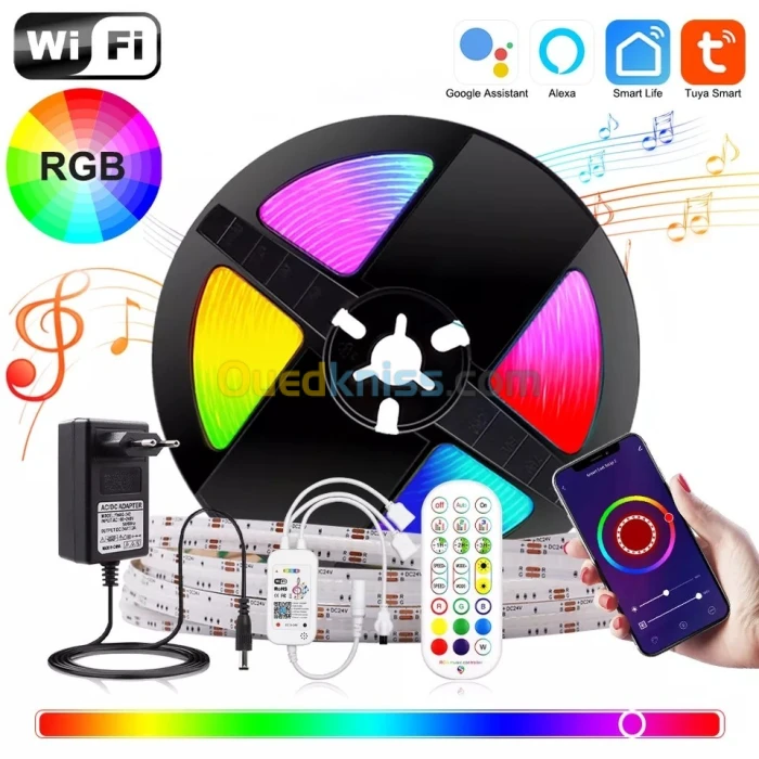RGB LED STRIP Lights 15 METRES -شريط ضوئي بطول 15 متر