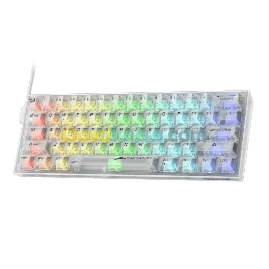 REDRAGON K617 -CRYSTAL - RED SWITCH