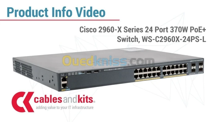 Switch Cisco WS-C2960X-24PS-L