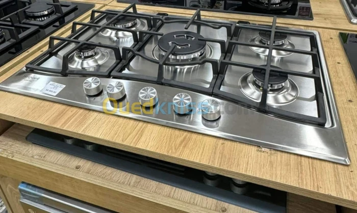 Tables de cuisson à gaz 5 feux inox Ariston original ita