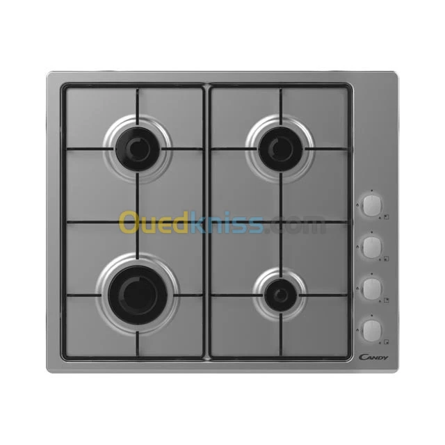 PLAQUE CANDY 4 FEUX 60cm EMAILLEES INOX - CHW6LX