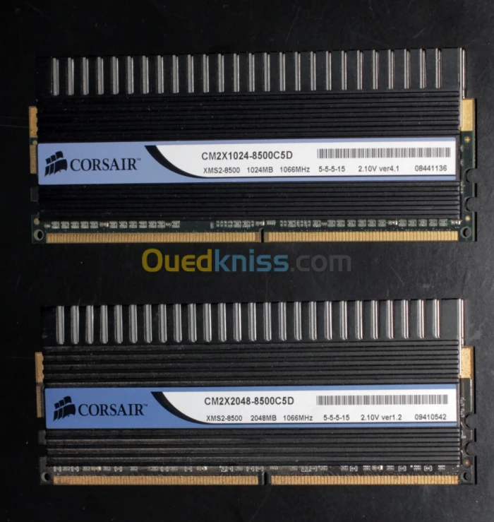 Mémoire RAM CORSAIR et KINGSTON