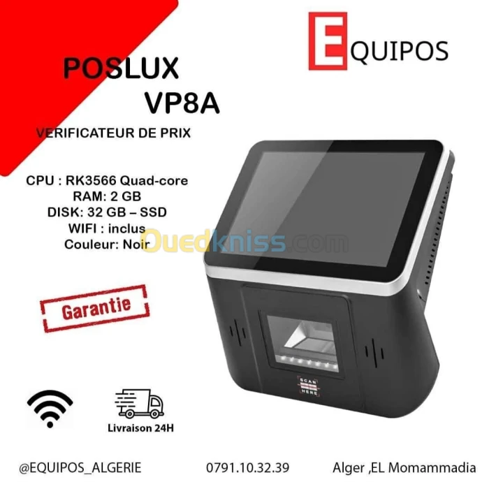 VERIFICATEUR DE PRIX WIFI POSLUX VP-8A