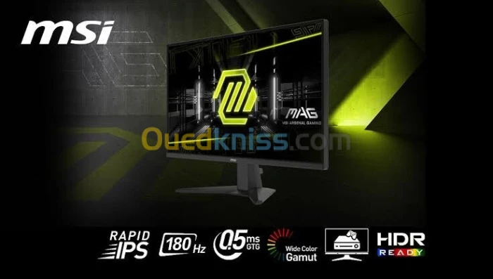 Ecran MSI MAG 275QF fast IPS 27" 2k WQHD 180hz 0,5ms