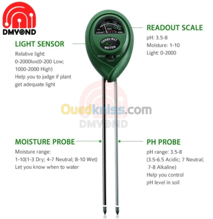 PH Metre Sol 3 in1