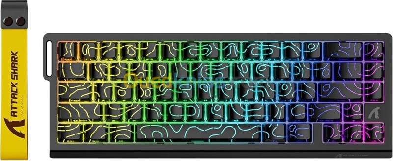 Clavier ATTACK SHARK X68 HE MAGNETIC SWITCH Rapid Trigger BLACK 3