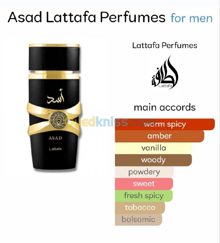 Parfum assad أسد lattafa original eau de parfum 100ml