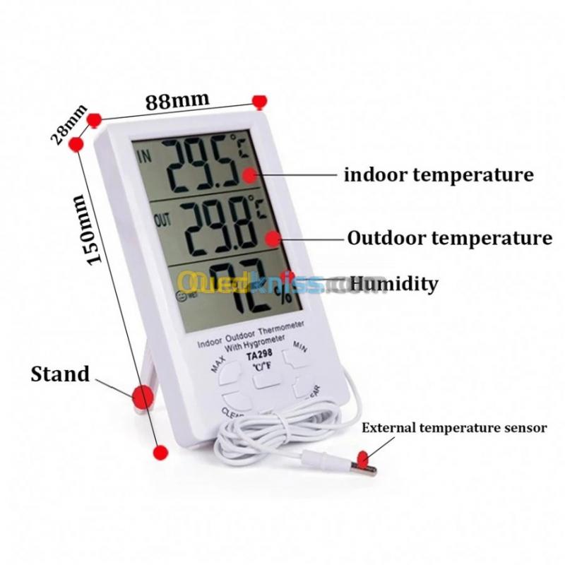 Thermomètre Hygromètre Numérique LCD