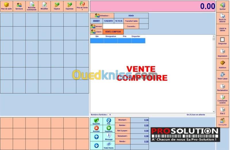 Logiciel de gestion RESTO-PRO 7