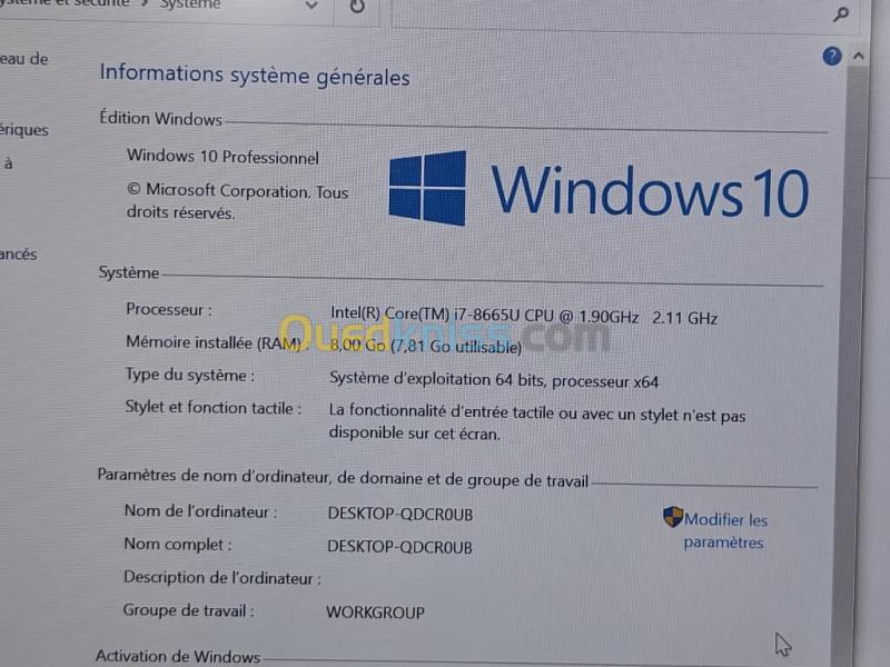 3 X DELL LATITUDE 5400 / INTEL I7 8 EME / 8 G / 256 / 14 FHD 4