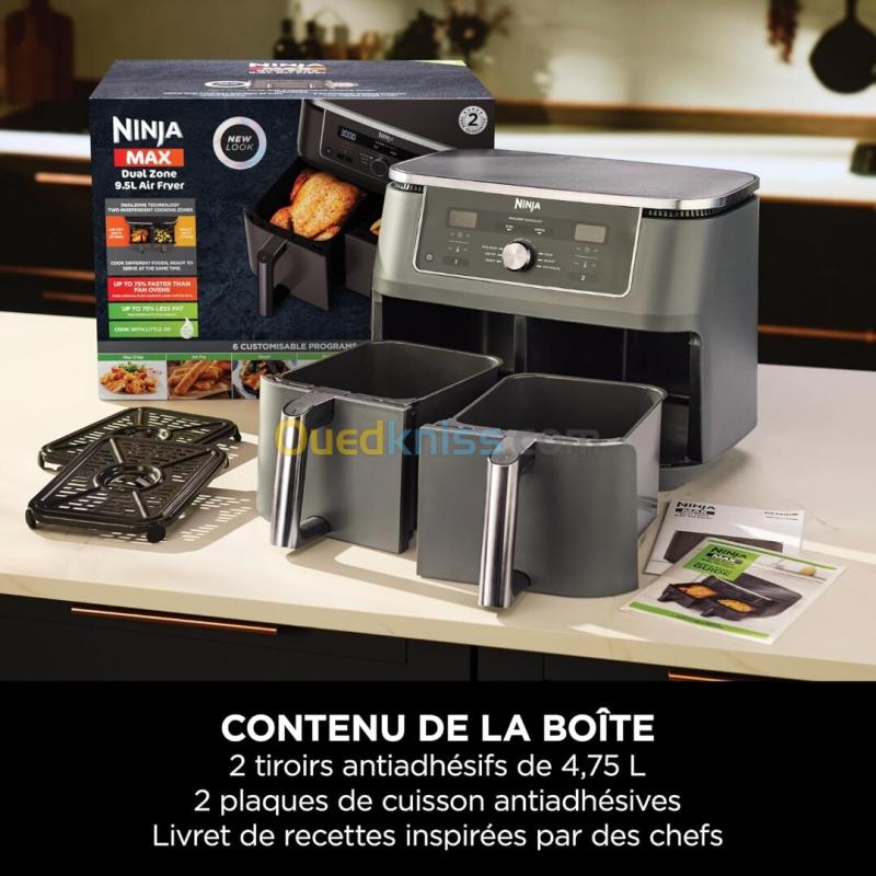 Friteuse sans huile NINJA 9.5L Foodi Max Airfryer Dual Zone DZ400EU 2