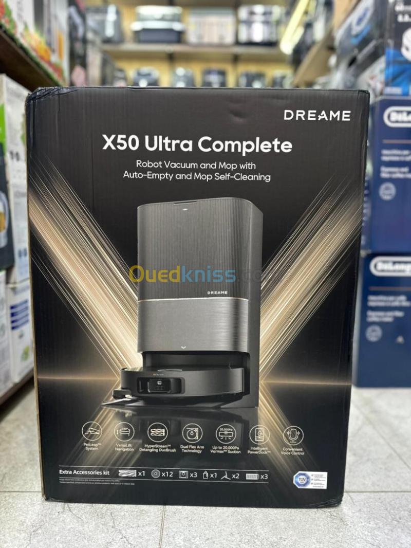 Aspirateur Robot Laveur Dreame X50 Ultra Complete Black