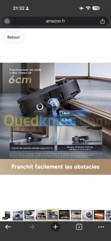 DREAME Aspirateur robot Aqua 10 Ultra Track Complete Noir 7