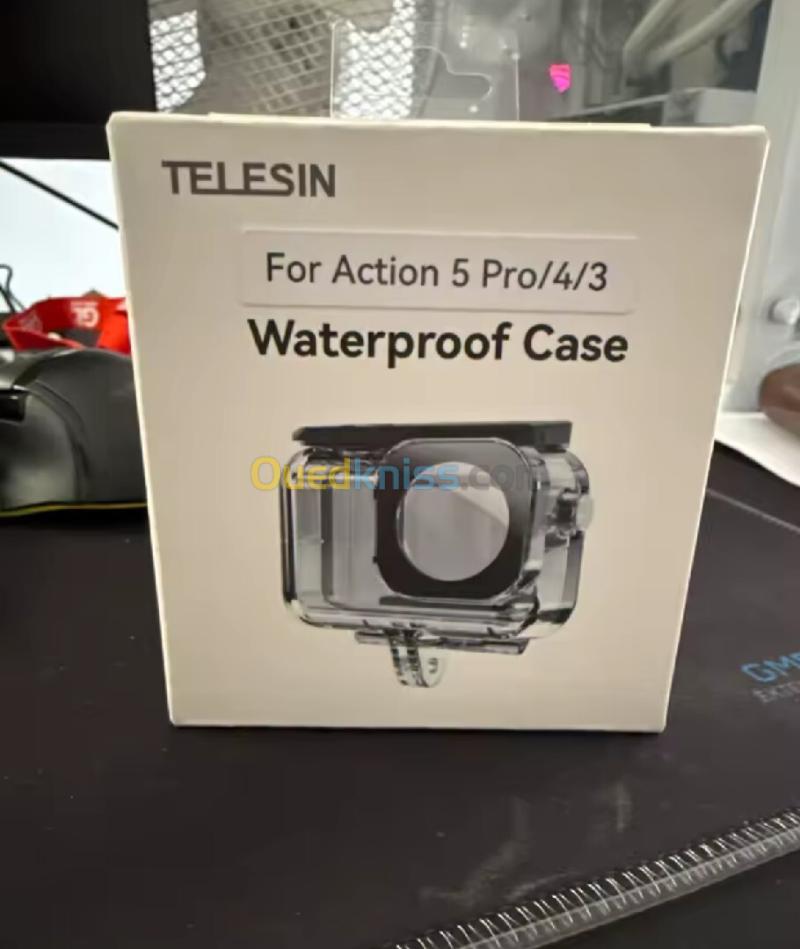 Caisson étanche 45m Telesin pour Dji osmo action 5 pro action 4 et action 3 2