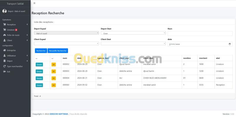 Logiciel gestion Transport marchandise 2