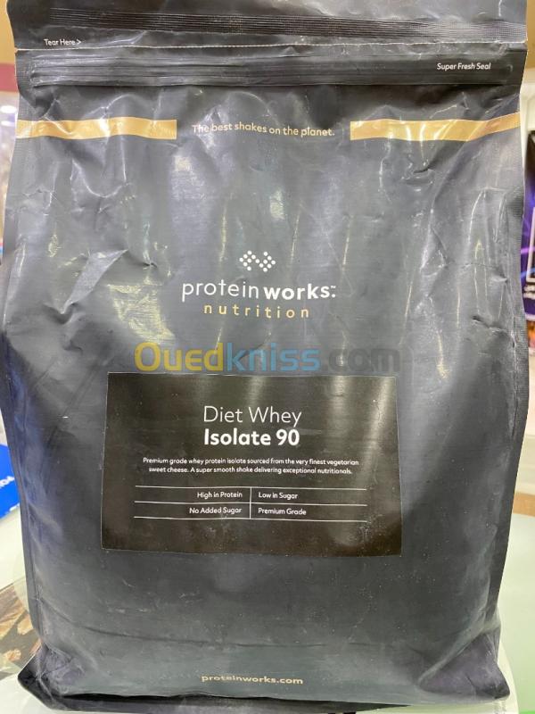  Isolate Diet  Whey 90% -- 2 Kg Made in UK Caba 