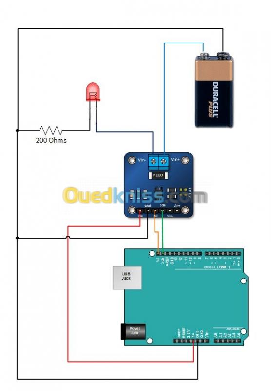 Capteur courant tension INA219 INA3221 arduino