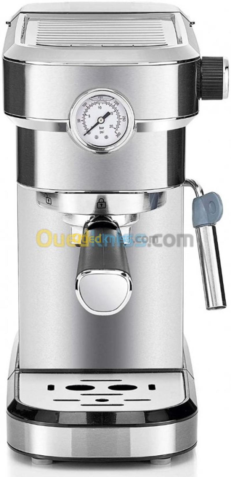 Machine a cafe a bras KITCHENCHEF - 20 bar- pompe italienne-1350w 2