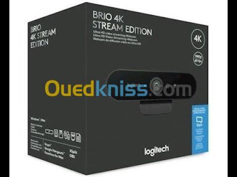  Logitech BRIO 4K Stream Edition avec HDR et micros à réduction active du bruit