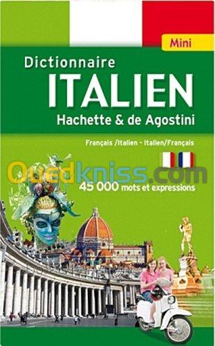  Mini Dictionnaire Hachette De Agostini Italien bilingue