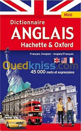  Mini-dictionnaire anglais hachette oxford FR-ANG /ANG-FR guide de conversation inclus