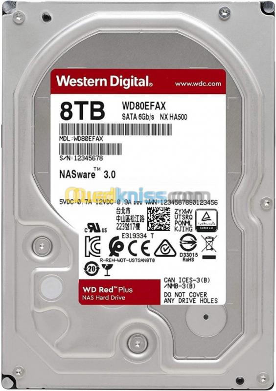 Disque Dur Western Digital RED NAS 8TB