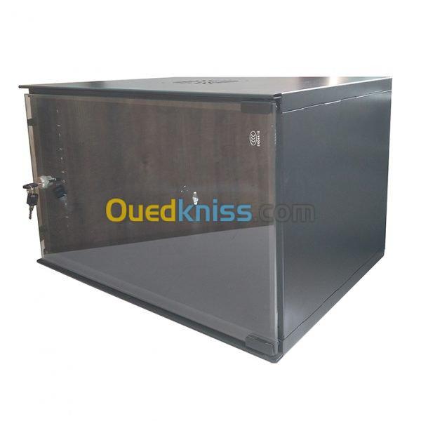Armoire rack réseau 6U 520×400, murale