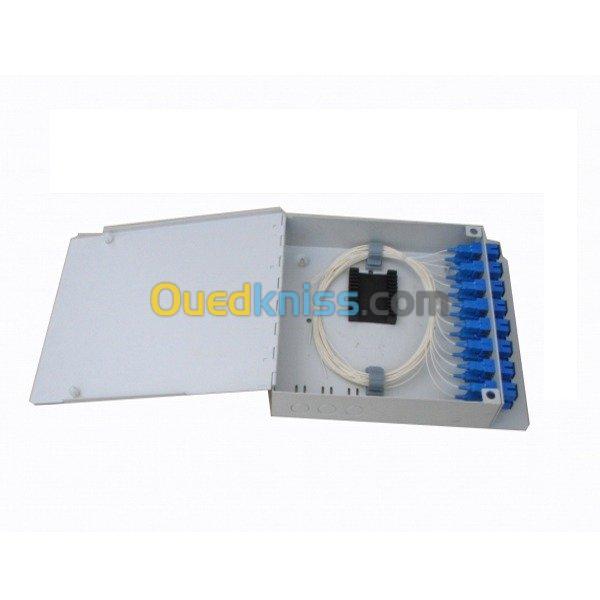 Boite optique mural 4-8 ports SC,metal 3
