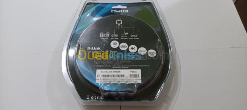 D-link HDMI 2.0 Type A Nylon Braided 3M 4
