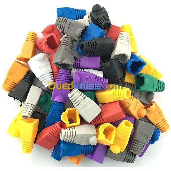 BOUCHON CONNECTEUR RJ45 EN COULEUR