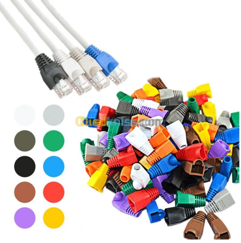 BOUCHON CONNECTEUR RJ45 EN COULEUR 2
