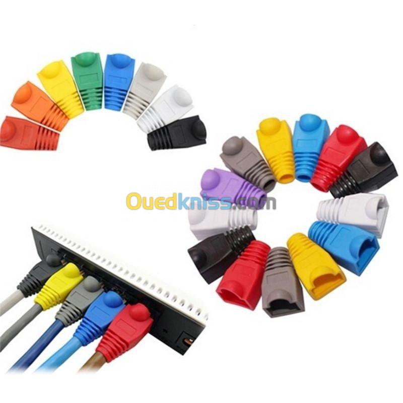 BOUCHON CONNECTEUR RJ45 EN COULEUR 4