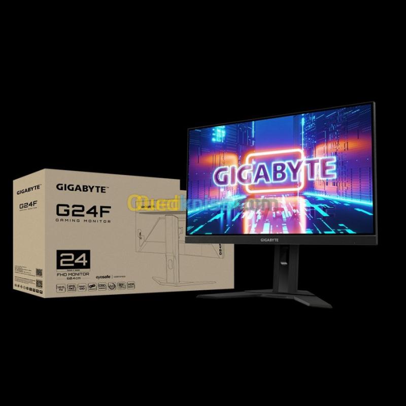 GIGABYTE G24F ECRAN 24" - 165HZ - 1MS - IPS - FREESYNC - HDMI/DISPLAY - USB 3.0 - RÉGLABLE - NOIR 5
