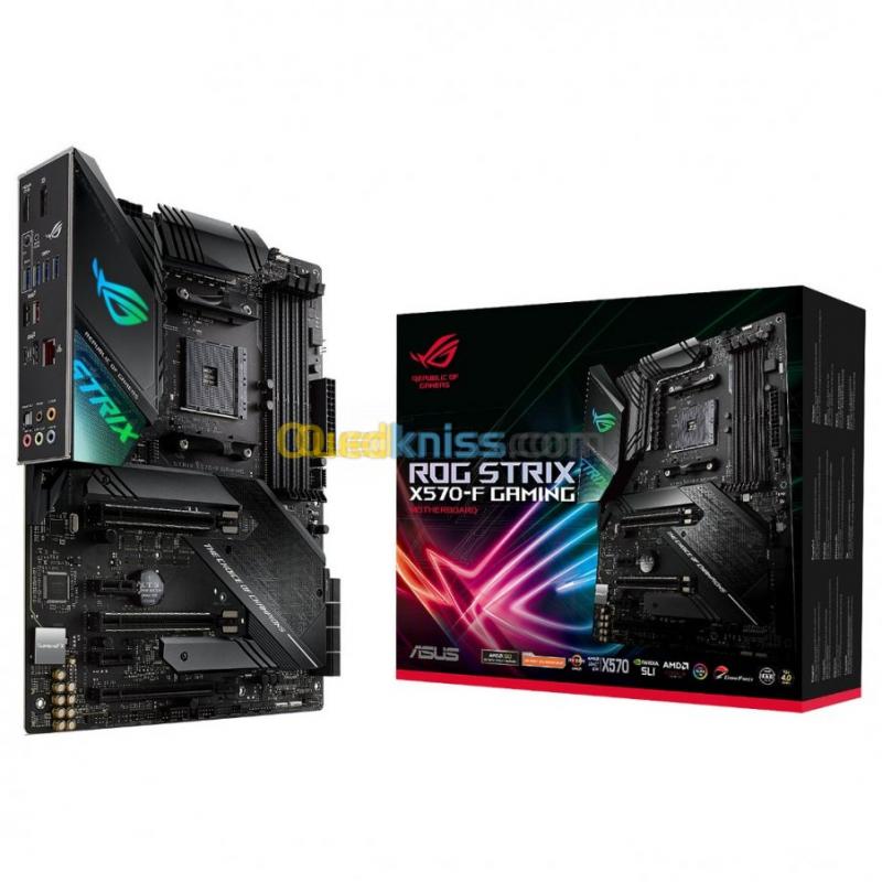  Carte Mère ASUS ROG STRIX X570 F GAMING CARTE MÈRE ATX SOCKET AM4 AMD – 4X DDR4  + M.2 – USB 3.1 – 